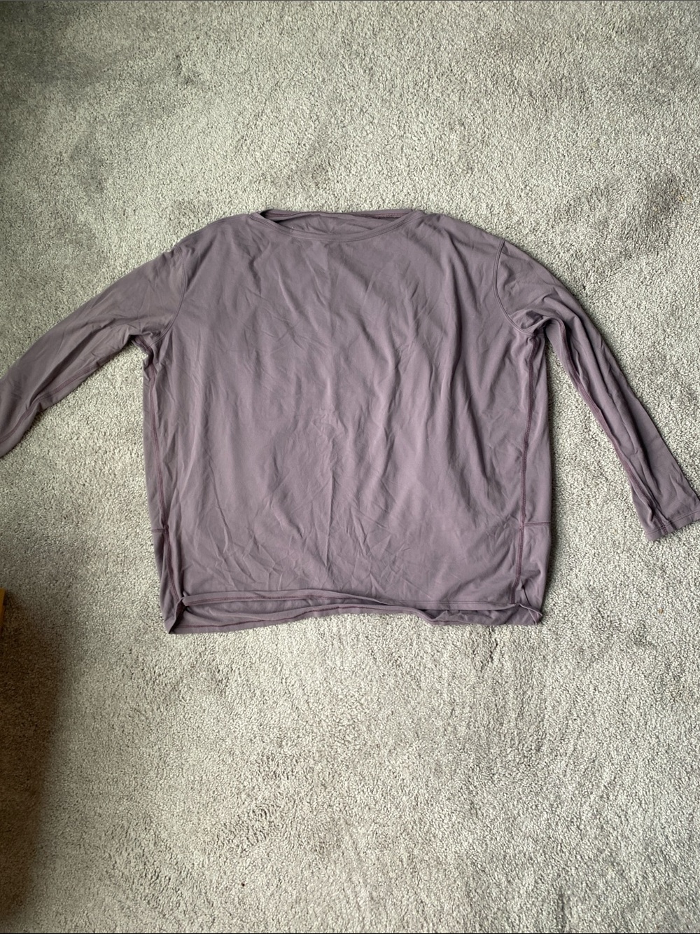 Lululemon Large Soft Mauve Long Sleeve Tee